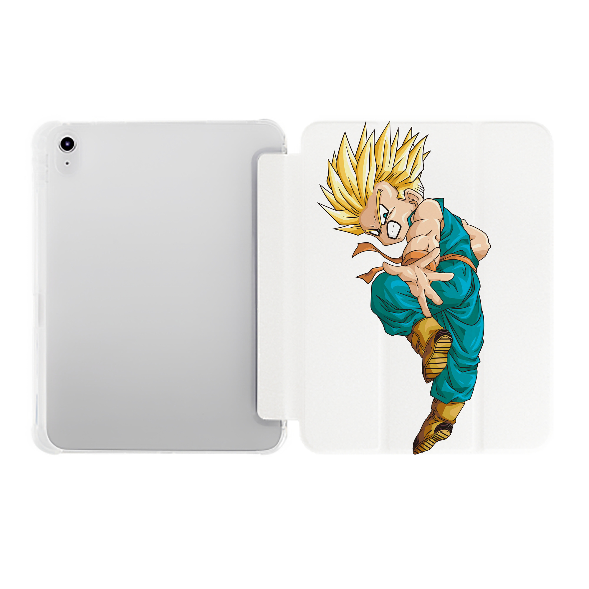 （画像用） ドラゴンボール DRAGON BALL IPad ケース ペン収納付き 三つ折りスタンド PUレザー×シリコン 対応機種9.5/10.5/10.9インチ